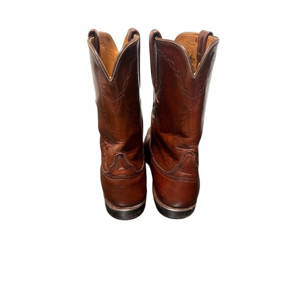 Lucchese Classics Handmade Carmel Italian Goat L350629 Size 14 Roper Boots - Picture 4 of 6